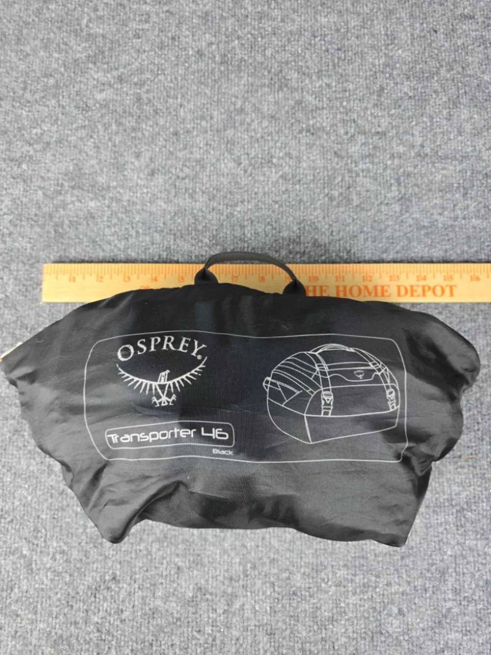 Osprey Transporter 46 Travel Duffel Bag Carry-On Black